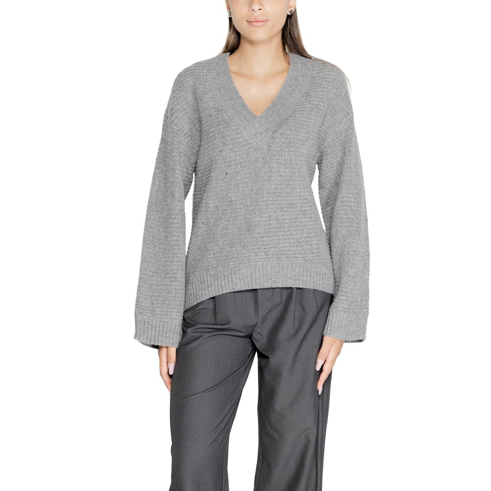 Gray Polyester Sweater