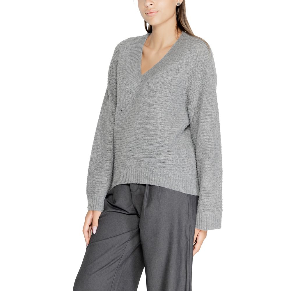 Gray Polyester Sweater