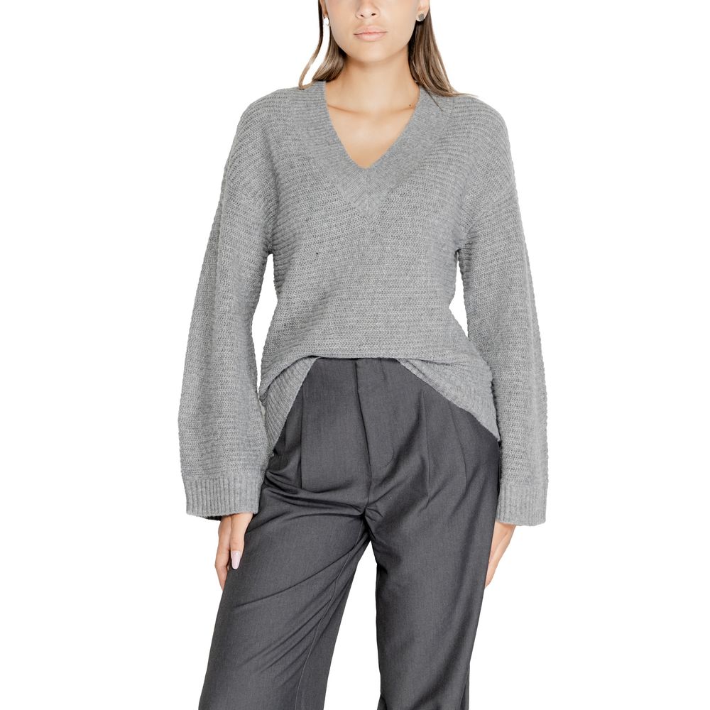 Gray Polyester Sweater