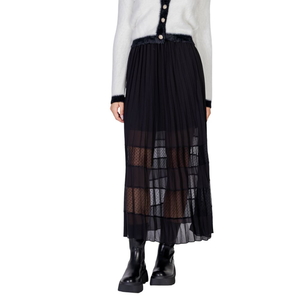 Black Polyester Skirt