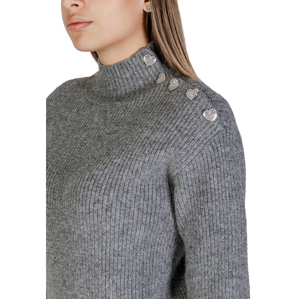 Gray Polyester Sweater