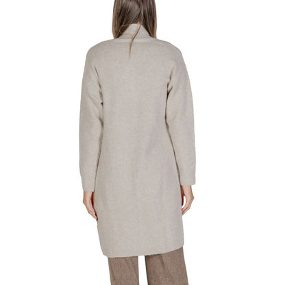 Beige Polyester Cardigan