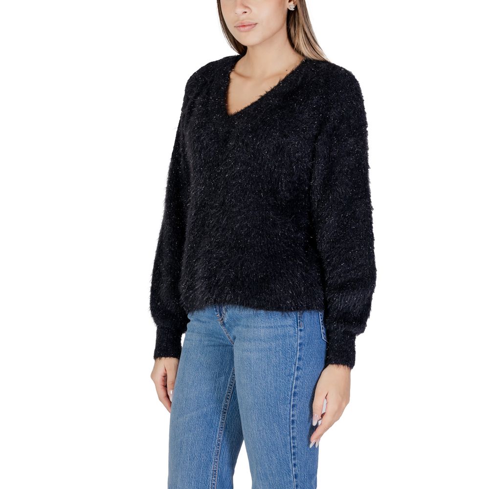 Black Nylon Sweater