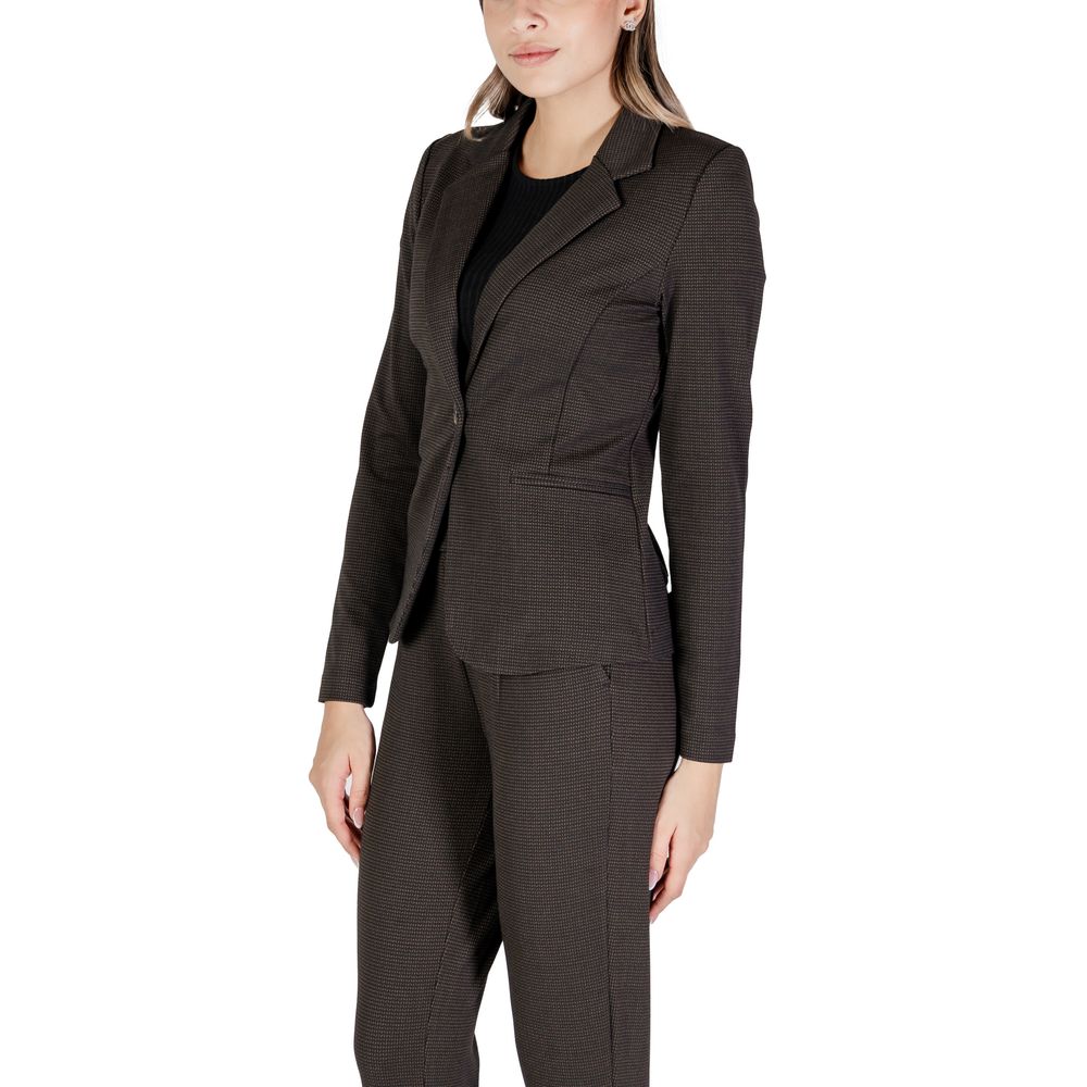 Brown Polyester Suits & Blazer