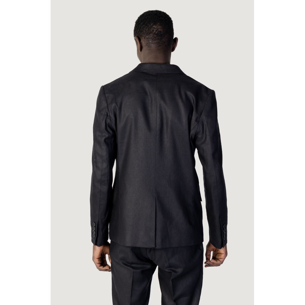 Black Linen Suit