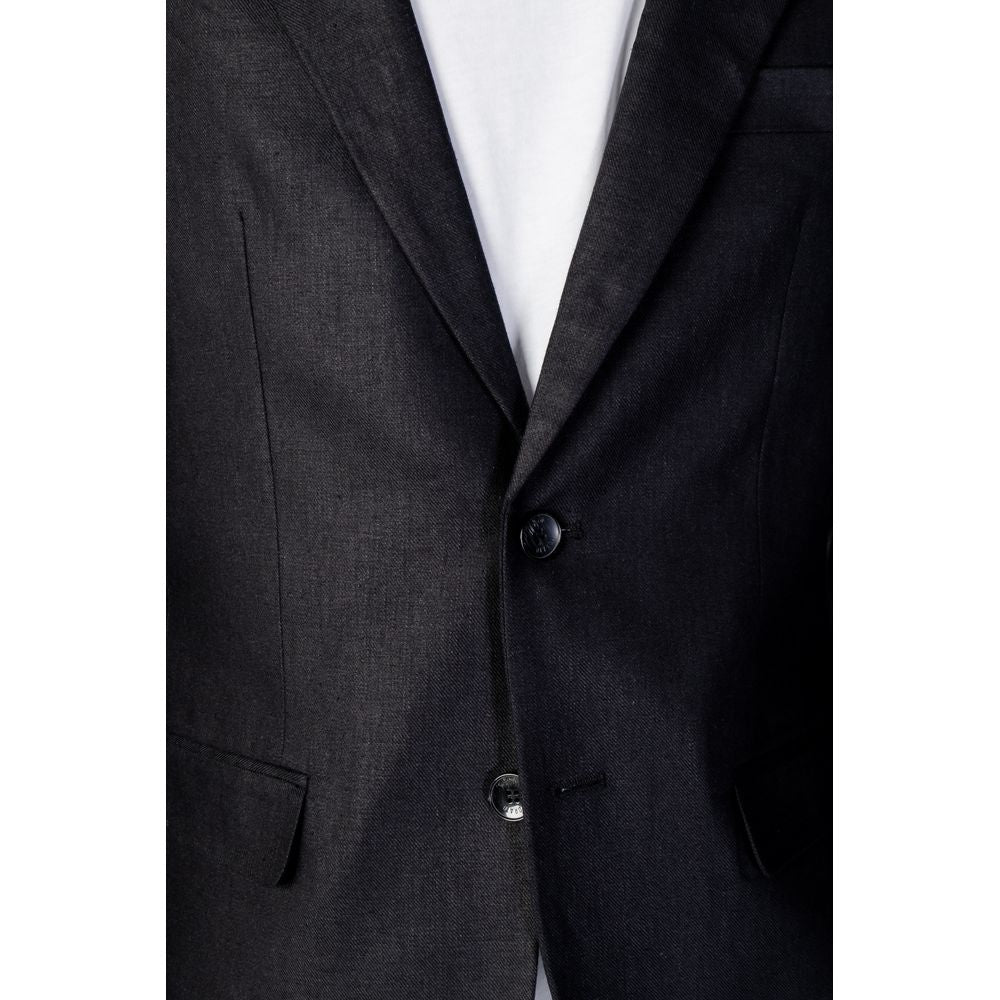 Black Linen Suit