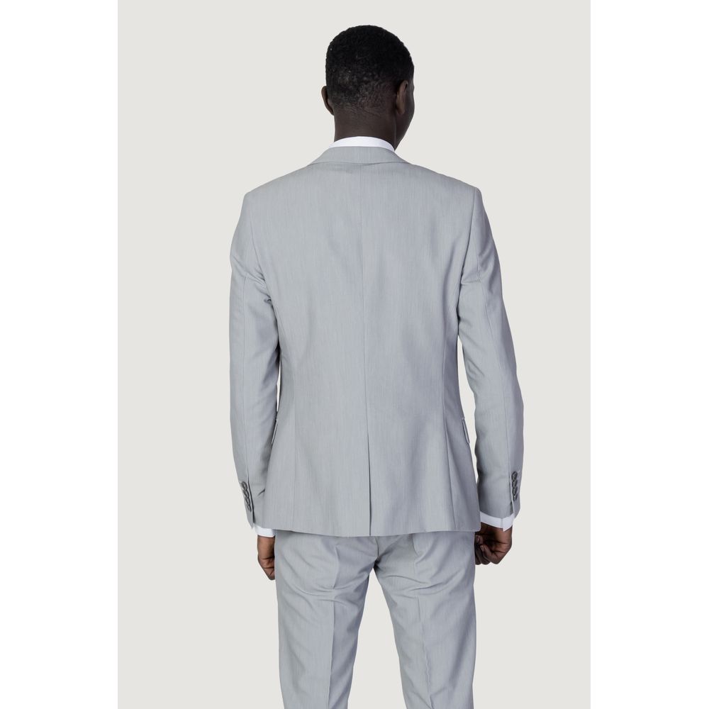 Gray Polyester Suit