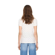 White Polyester Tops & T-Shirt