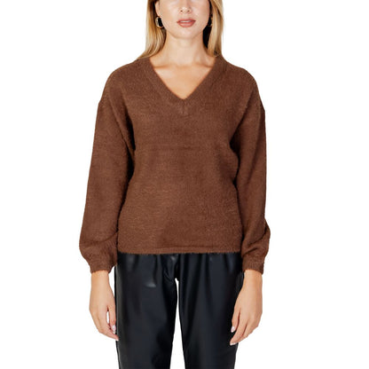 Brown Nylon Sweater