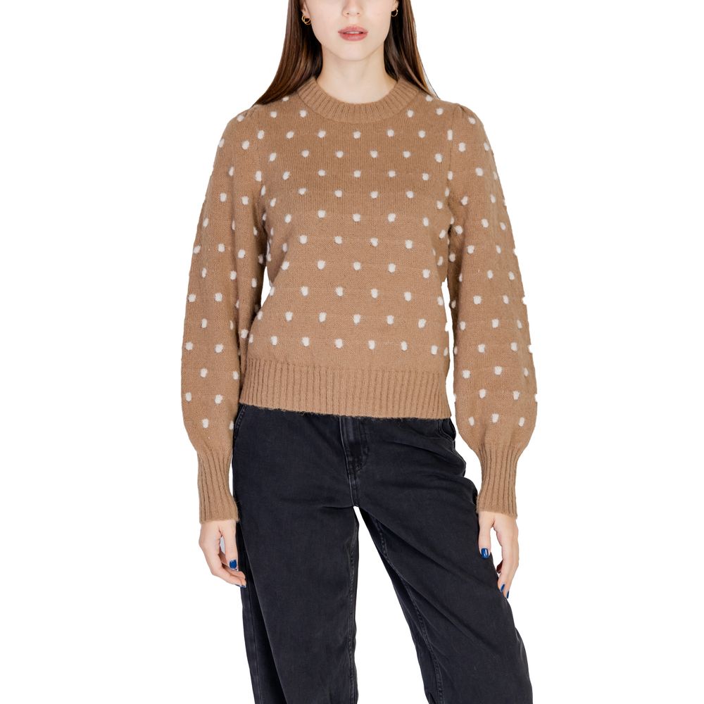 Brown Polyester Sweater