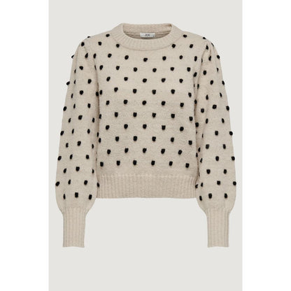 Beige Polyester Sweater