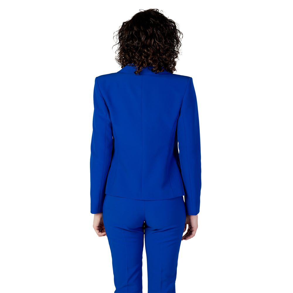 Blue Polyester Suits & Blazer