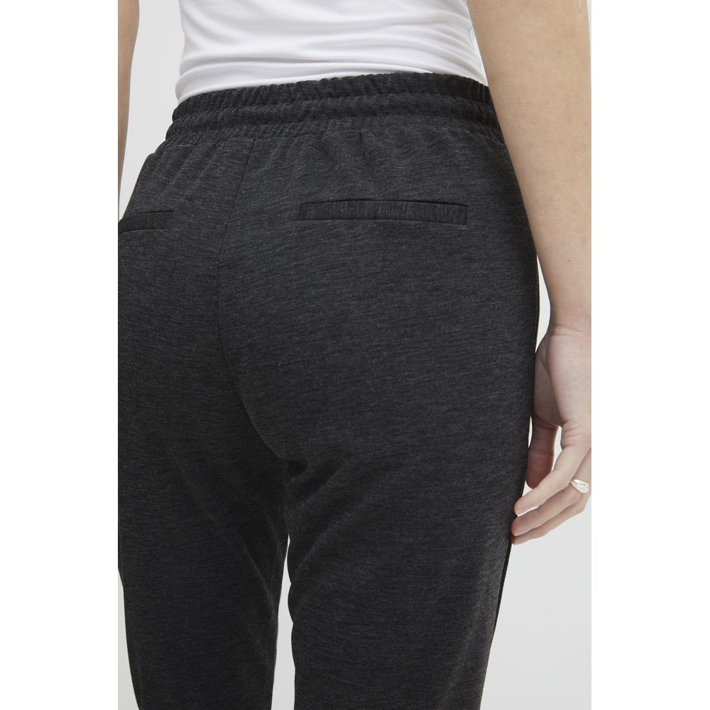 Gray Polyester Jeans & Pant