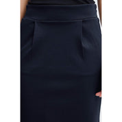 Blue Polyester Skirt