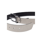 White Leather Belt