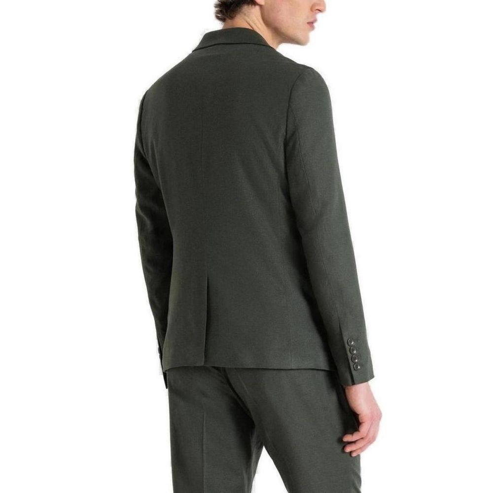 Green Linen Suit