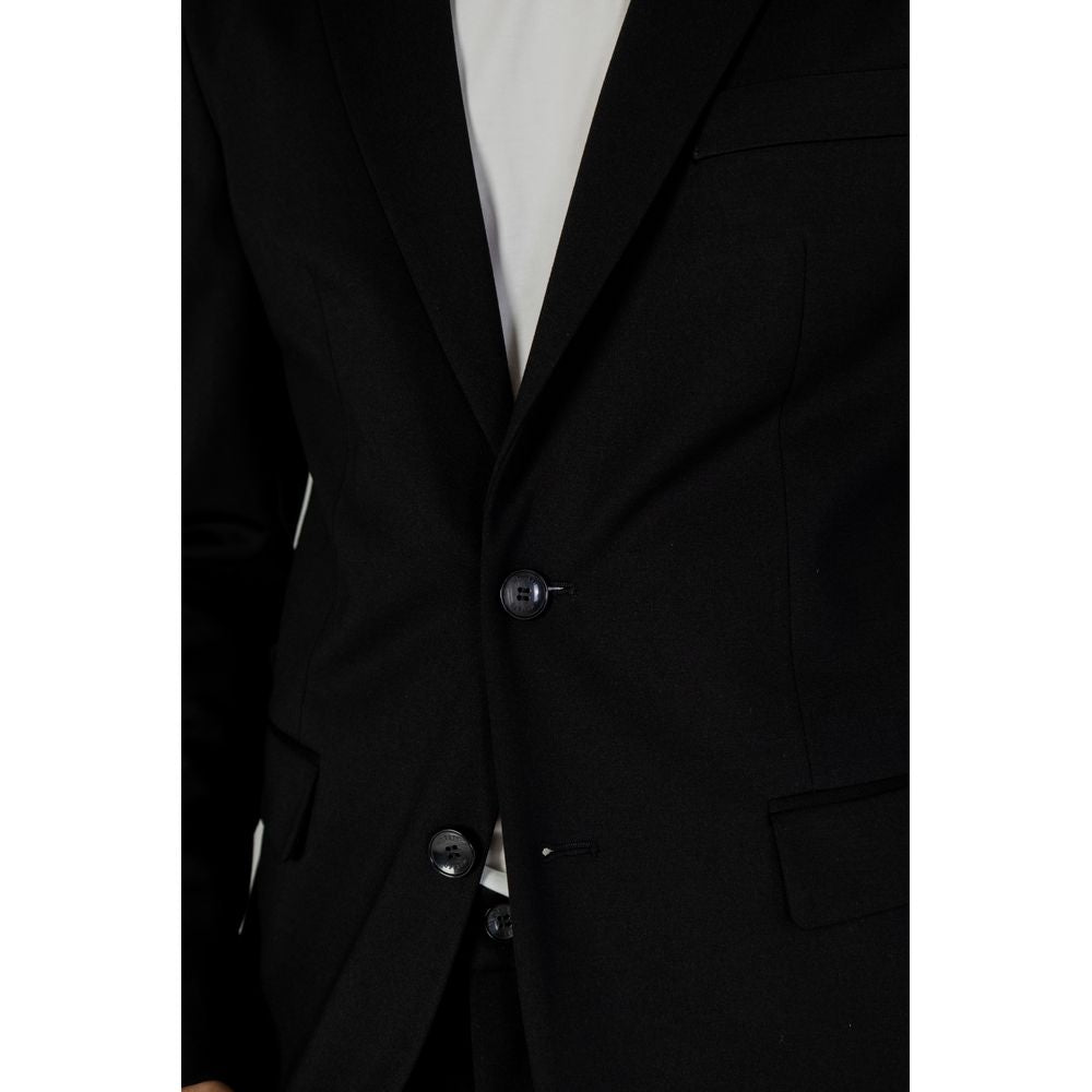 Black Polyester Suit