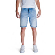 Light Blue Cotton Short