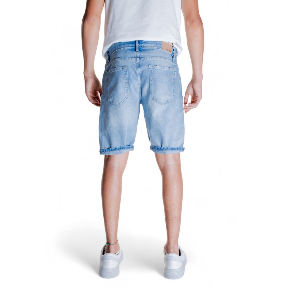 Light Blue Cotton Short