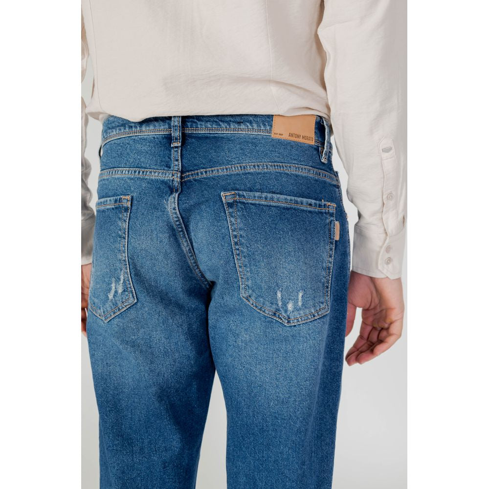 Blue Cotton Jeans & Pant