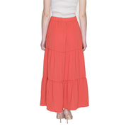 Orange Polyester Skirt