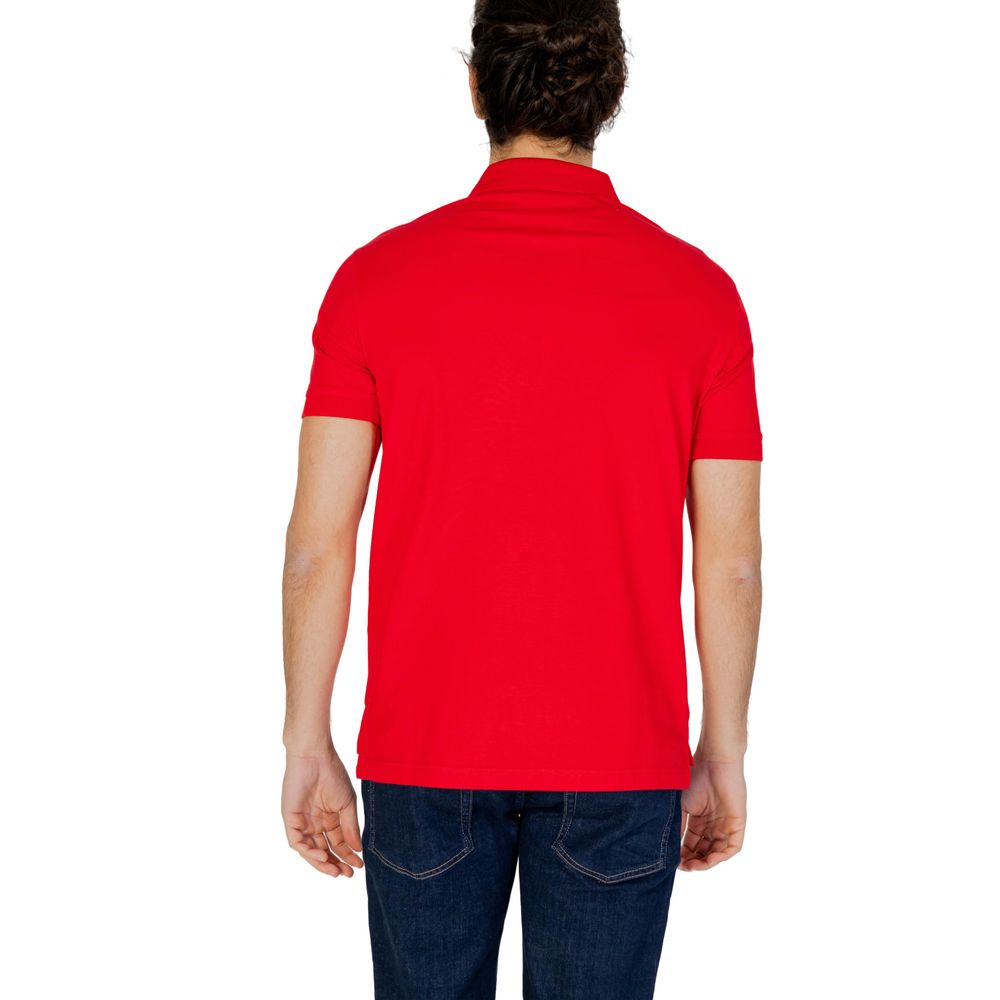 Red Cotton Polo Shirt