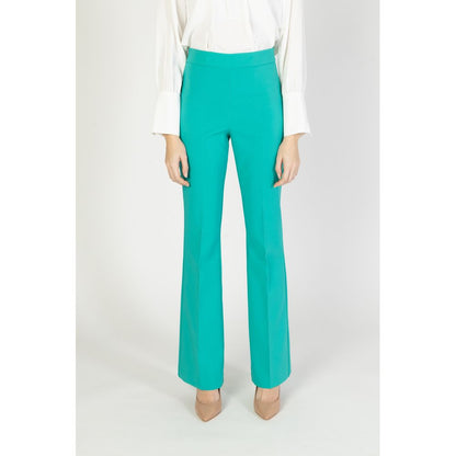 Green Polyester Jeans & Pant