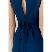 Blue Polyester Dress