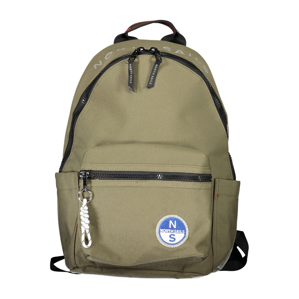 Green Polyester Backpack