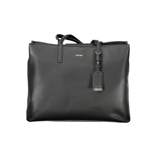 Black Polyester Handbag