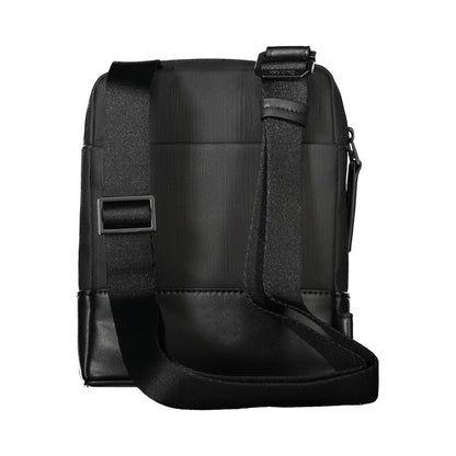 Black Polyester Shoulder Bag