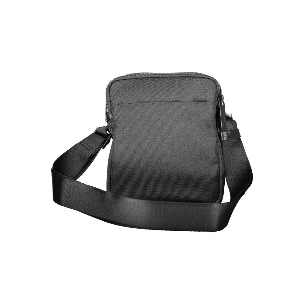 Black Polyester Shoulder Bag