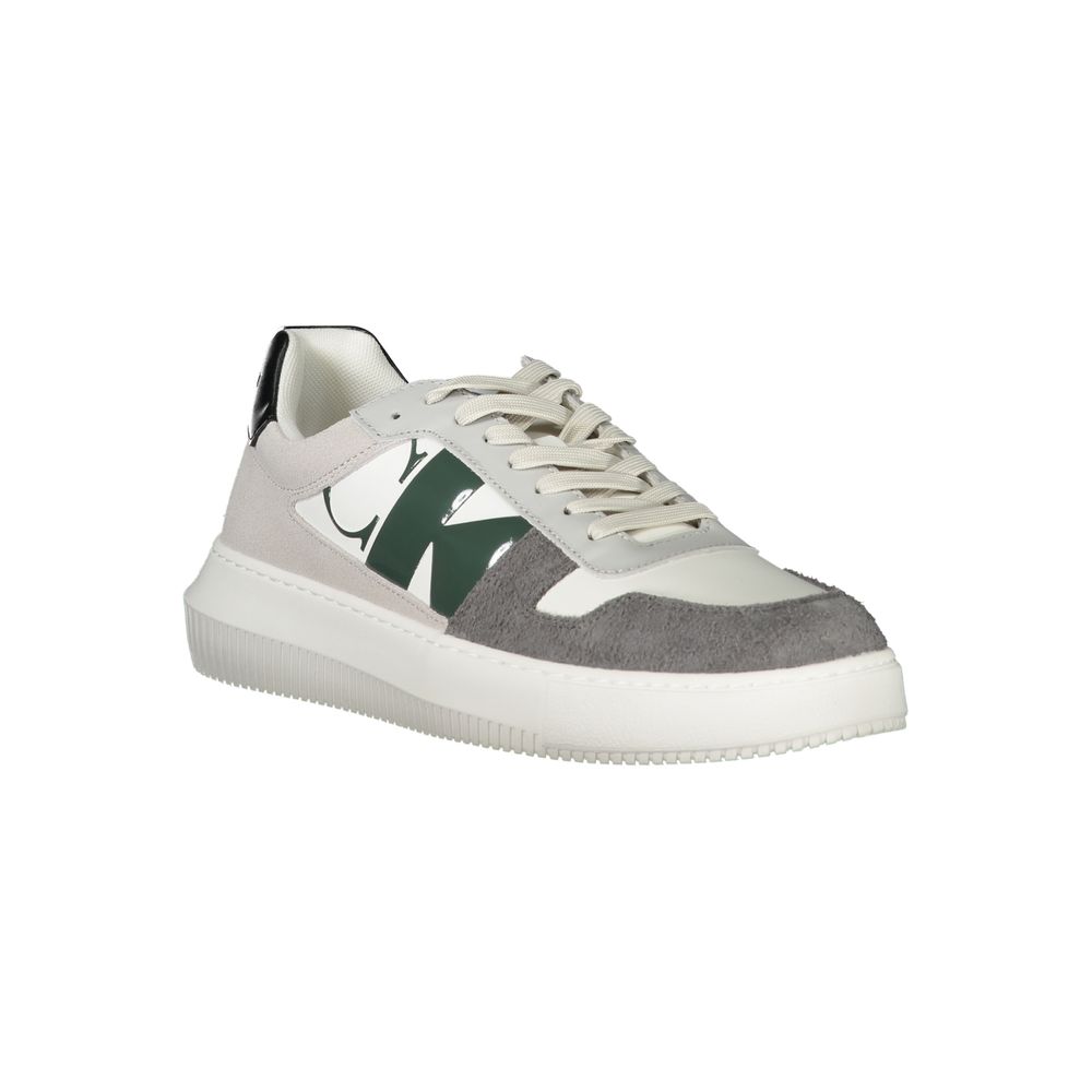 White Polyester Sneaker