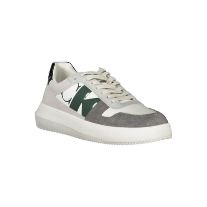 White Polyester Sneaker