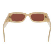 Beige Plastic Sunglasses