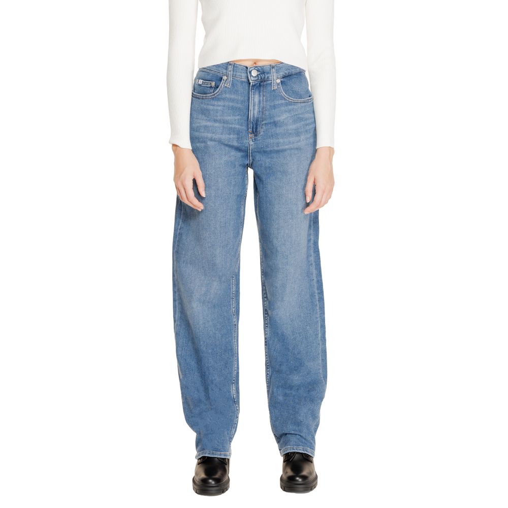 Blue Cotton Jeans & Pant