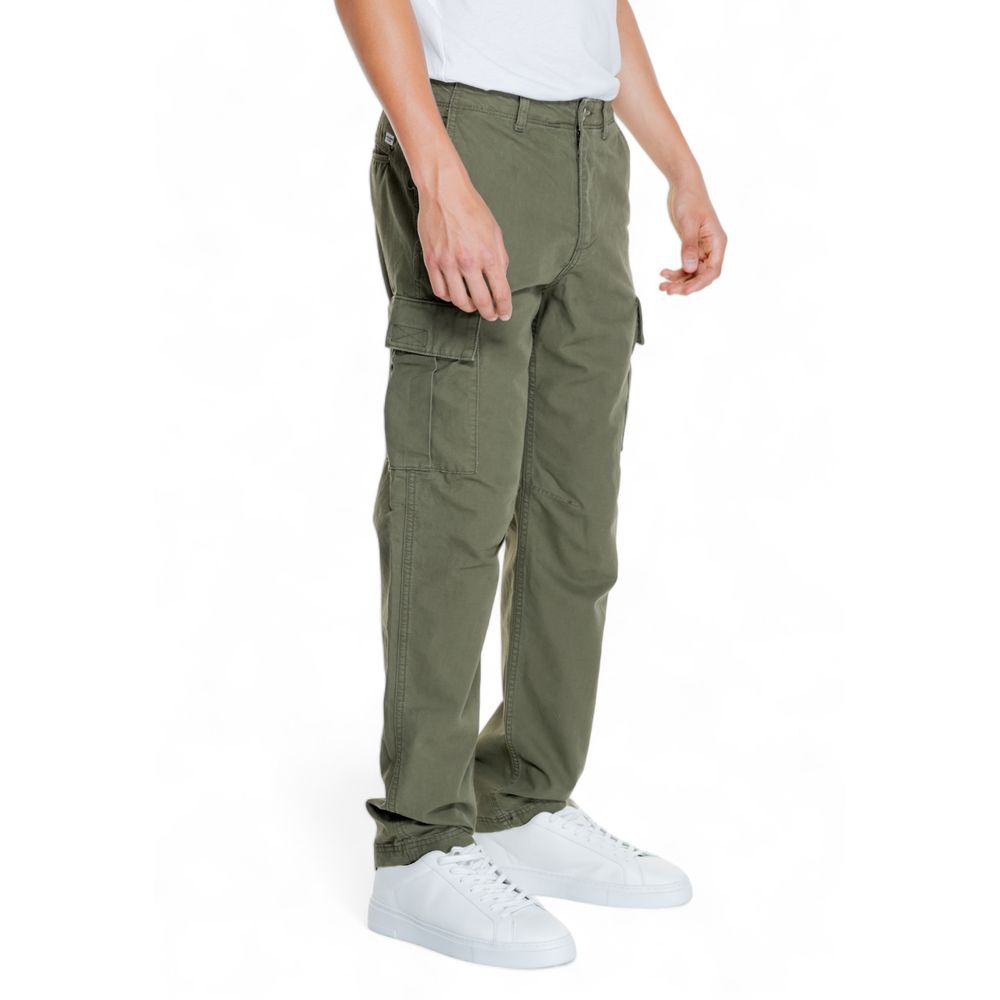 Green Cotton Jeans & Pant