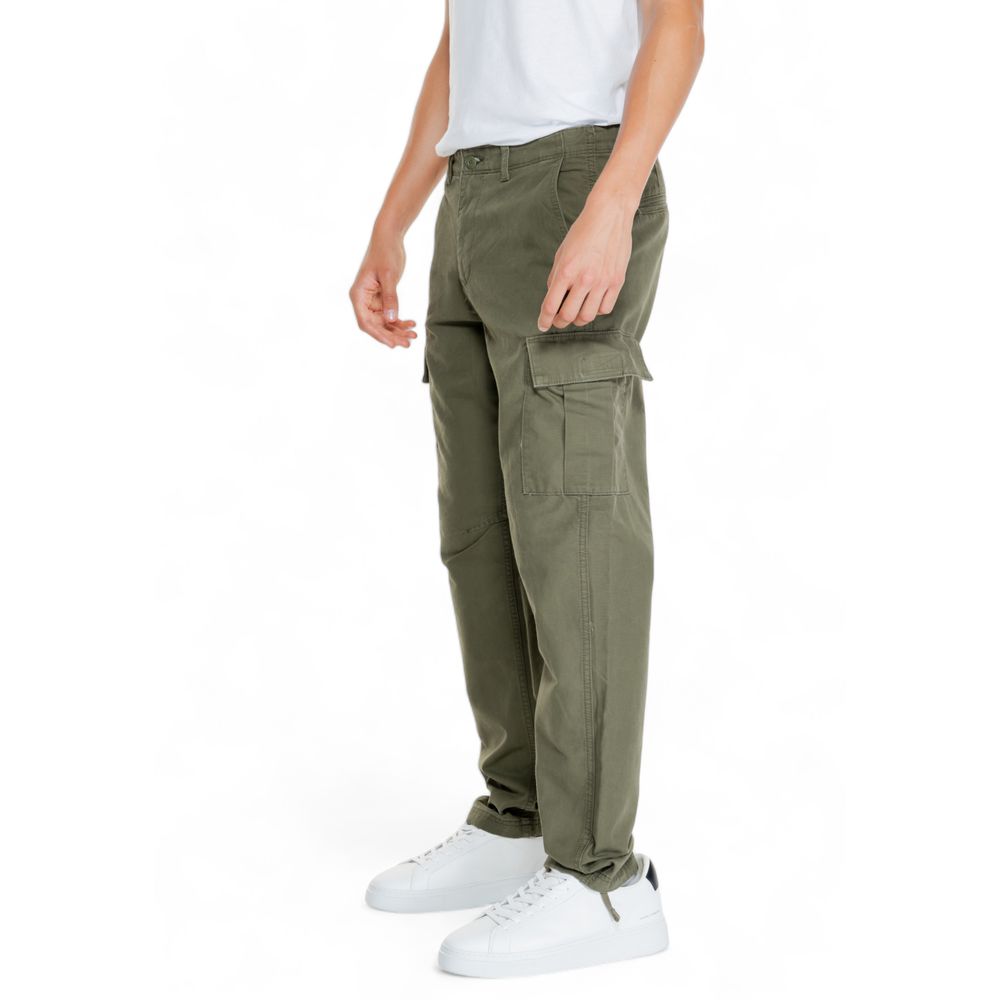 Green Cotton Jeans & Pant