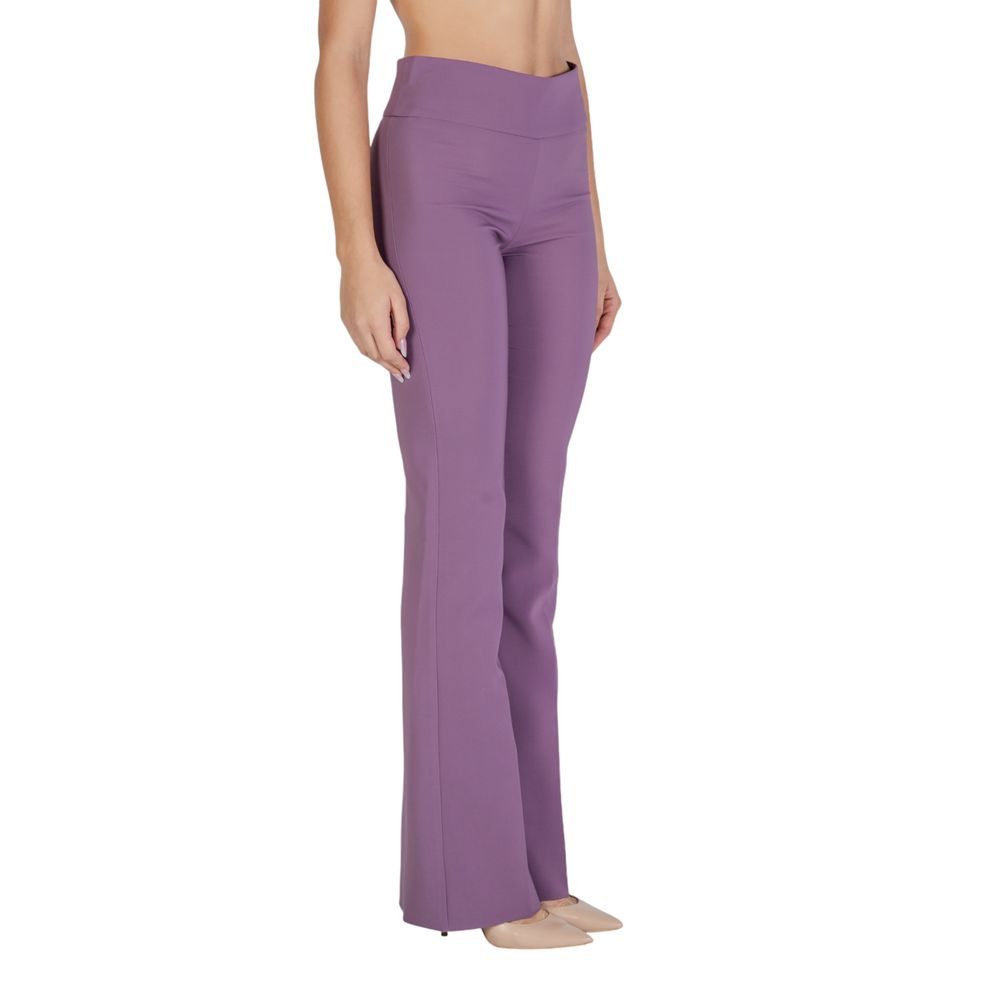 Purple Polyester Jeans & Pant