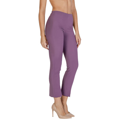 Purple Polyester Jeans & Pant