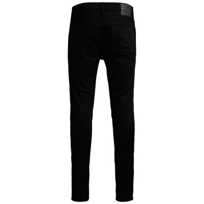 Black Cotton Jeans & Pant