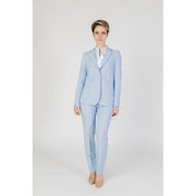 Blue Polyester Suits & Blazer