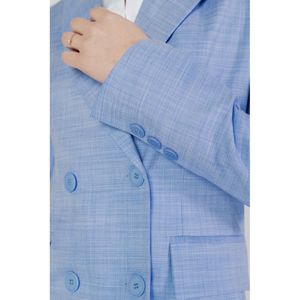 Blue Viscose Suits & Blazer