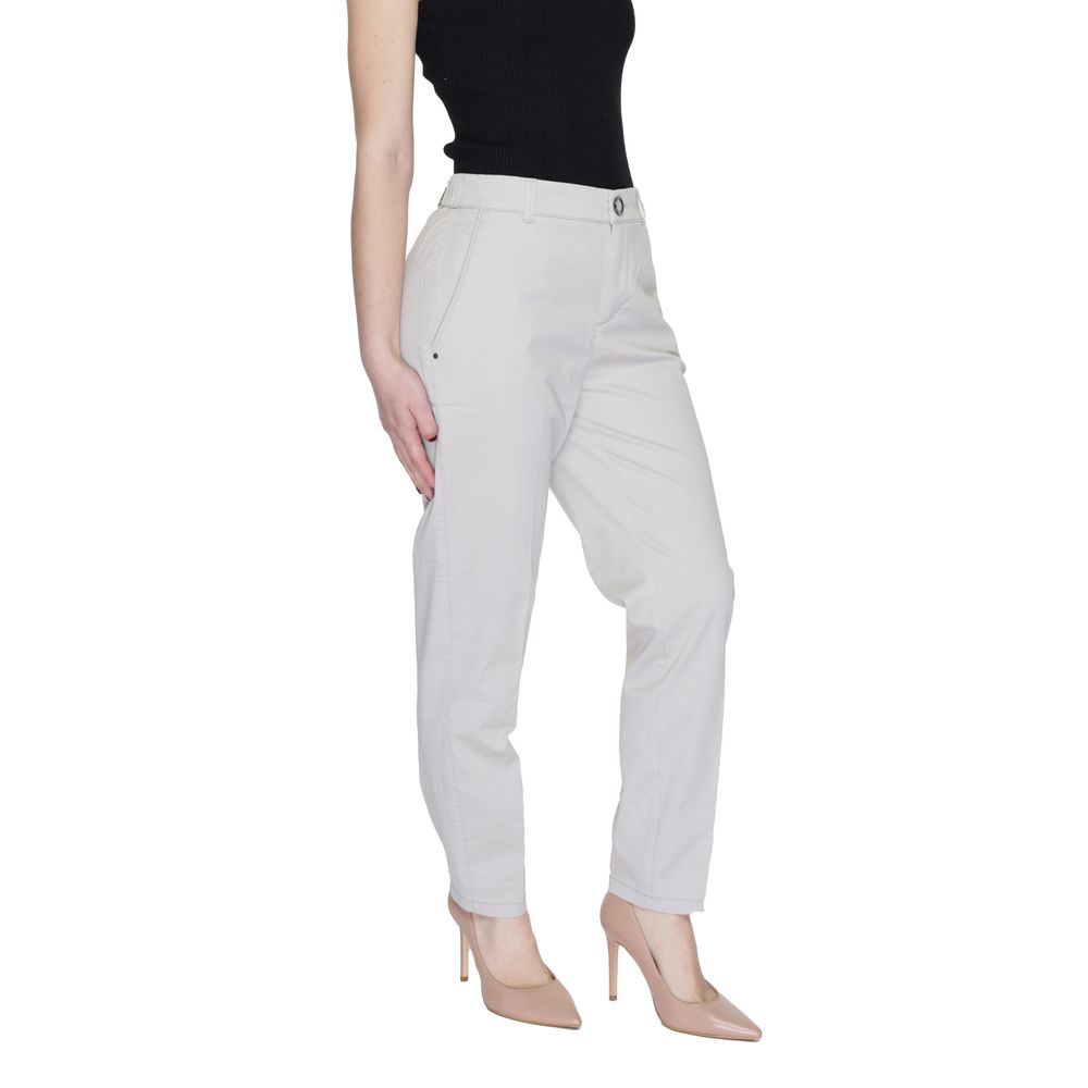 Beige Cotton Jeans & Pant