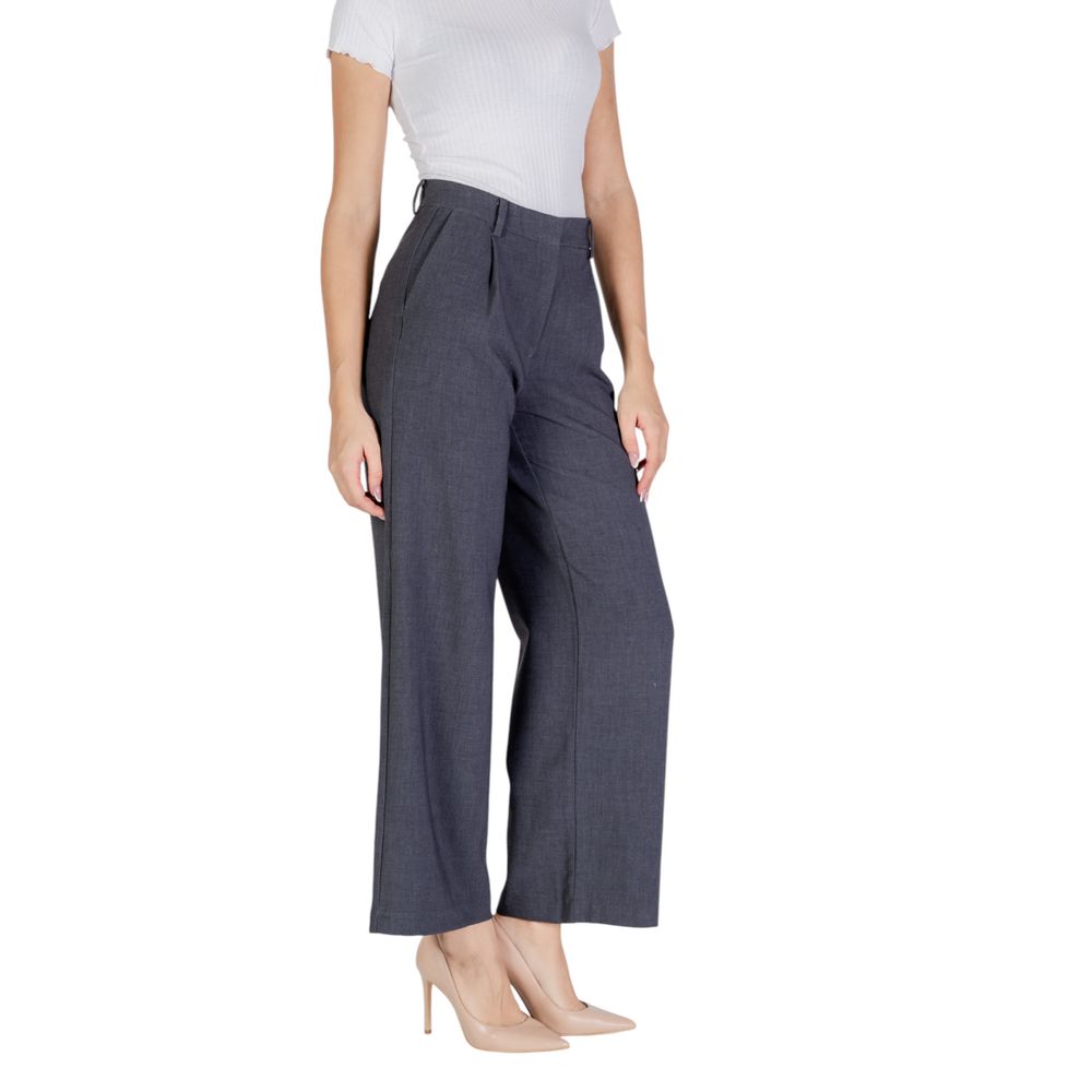 Gray Polyester Jeans & Pant