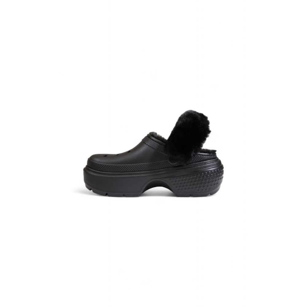 Black Synthetic Sandal