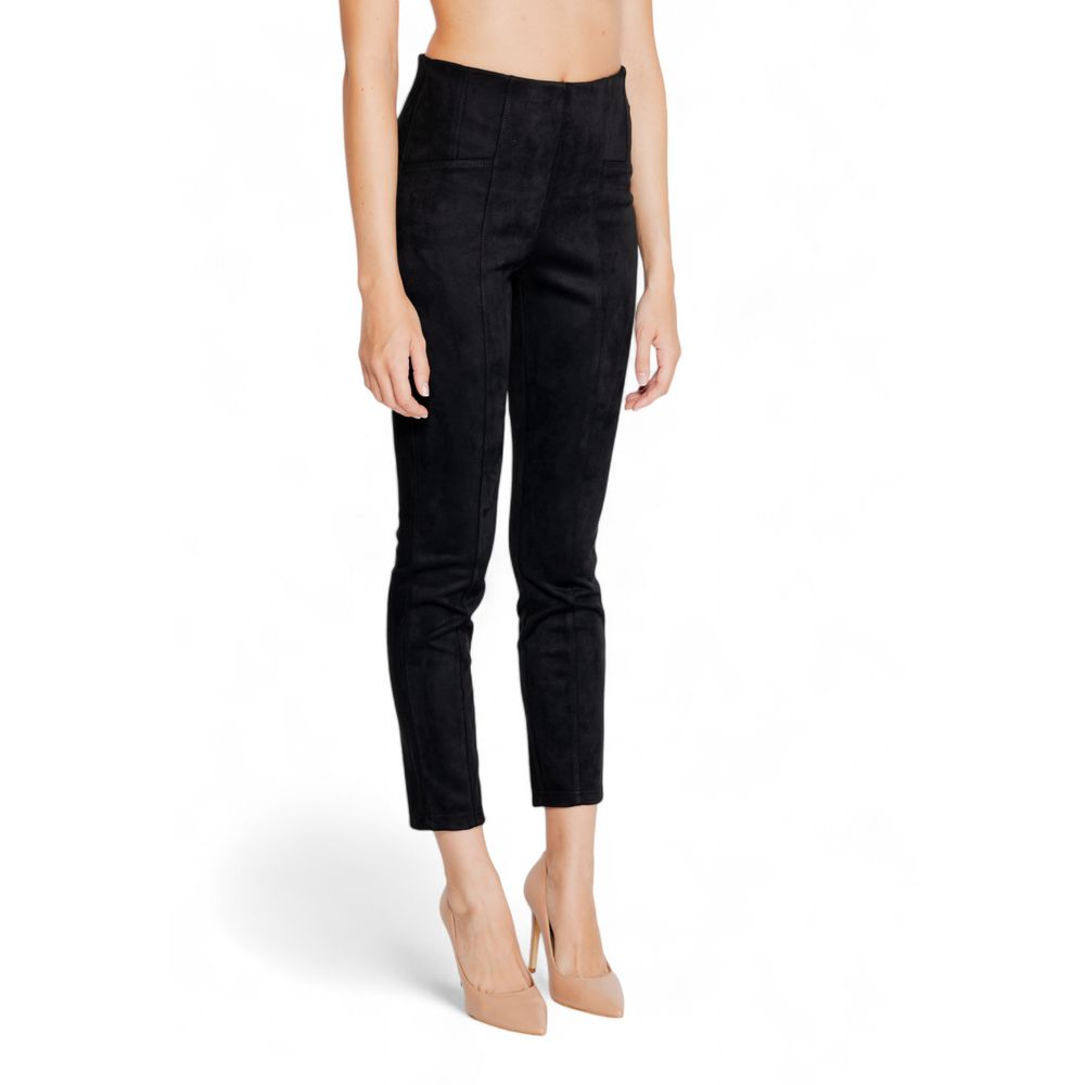 Black Polyester Jeans & Pant