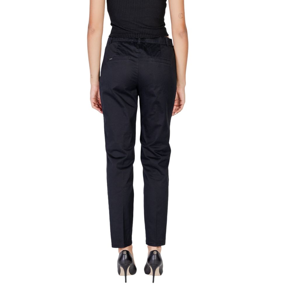 Black Cotton Jeans & Pant