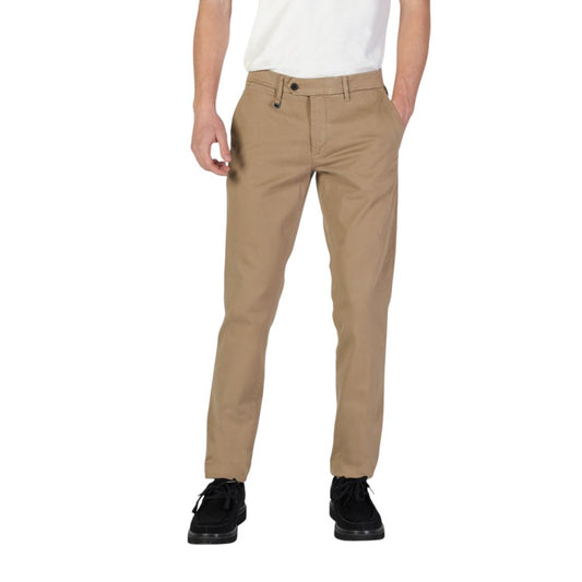 Beige Cotton Jeans & Pant