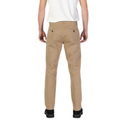 Beige Cotton Jeans & Pant